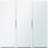 BERKER Q.x Klawisze do łącznika 3-klawiszowego biały aksamit 16656089 HAGER