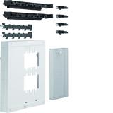 univers N Blok dla szyn zbiorczych poziomych 12x5/10mm 40mm 1xNH00 6-pol. 300x250mm UE21A8 HAGER