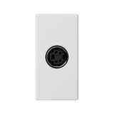 Simon Connect Płytka K45/2 gniazda S-Video 225x45mm+wkład z. śrub. czysta biel