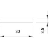 5052 DIN 30X3.5, PŁASKOWNIK