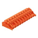 MCS-MIDI Classic gniazdo 10-bieg. pomarańczowe raster 7,62 mm /25szt./ WAGO