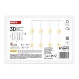 Lampki 30 LED kurtyna migające gwiazdki 120x90 ciepła biel IP44 timer DCGW01 EMOS