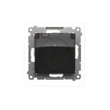 Simon 54 Gniazdo IP44 Z USZCZELKĄ 16A z. śrub. klapka transp. brąz mat *Uszczelka do ramek S54 PREMI