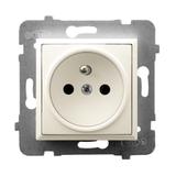 ARIA Gniazdo pojedyncze z uziemieniem - kolor ecru