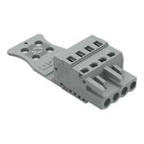 Gniazdo MCS-MIDI Classic 4-biegunowe szare raster 5mm /100szt./ 231-104/026-000/033-000 WAGO