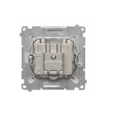 Simon Basic Gniazdo antenowe TV-DATA 1x wejście: 5–1000 MHz biały