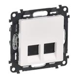 VALENA LIFE GNIAZDO 2 x RJ 45 kat. 6 UTP BIAŁE, Legrand