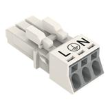WINSTA MINI gniazdo 3-torowe białe /50szt./ WAGO