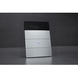 BERKER B.IQ Przycisk poczwórny z regulatorem temperatury i wyświetlaczem szkło białe 75664590 HAGER