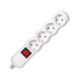 Rozgałęźnik wielogniazdowy 4x2P+Z z wyłącznikiem Schuko biały OR-AE-13265(GS)/W ORNO