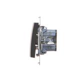 Simon 54 Przycisk „dzwonek” 16A z. śrub. czarny