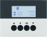 BERKER K.5 Żaluzjowy łącznik czasowy z wyświetlaczem do sterowania żaluzjami aluminium lakierowana 8