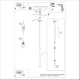 Sollux Lampa wisząca BLISS 1 czarna SL.1462