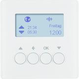 BERKER Q.x KNX RF quicklink Łącznik żaluzjowy do sterowników żaluzjowych i mechanizmów zasilających biały aksamit 85745129 HAGER