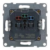 SUNO - Gniazdo płaskie 2P+Z - 16 A - z USB Typ - C - 1,5 A - zaciski automatyczne - z przesłoną, Bia