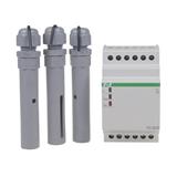 Przekaźnik kontroli poziomu cieczy dwu stanowy montaz na szynie DIN,styk: 2x1Z/R 230V PZ-829 F&F