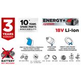 Wiertarko-wkrętarka akumulatorowa Energy+ 18V, Li-Ion, uchwyt 10 mm, bez akumulatora