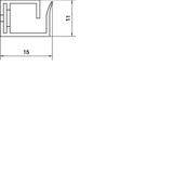 tehalit.VK flex 10 Kanał grzebieniowy L=250mm szary M5690 HAGER