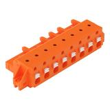 1-przewodowe gniazdo przycisk Push-in CAGE CLAMP pomarańczowa /25szt./ 2231-708/031-000 WAGO