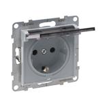 Suno Gniazdo Pojedyncze Z Uziemieniem Schuko 2P+Z 16A 250 V Z Przesłoną IP21 Zaciski Automatyczne Aluminium 721327 LEGRAND