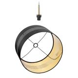 Alessio 1P E27 lampa wisząca max. 60W czarno-złota AD-LD-6243BCE27T ORNO