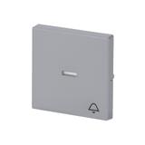 FUTURE Klawisz z symbolem „dzwonek” Do przycisku zwiernego aluminiowo srebrny