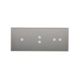 Simon 54 Touch Panel dotykowy S54 Touch 3 moduły 1 pole dotykowe + 2 pola dotykowe pionowe + 2 pola dotykowe poziome srebrna mgła DSTR3132/71 KONTAKT