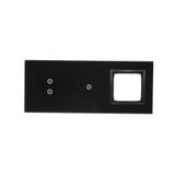 Simon 54 Touch Panel dotykowy S54 Touch 3 moduły 2 pola dotykowe pionowe + 1 pola dotykowe + 1 otwór na osprzęt S54 zastygła lawa DSTR3310/73 KONTAKT
