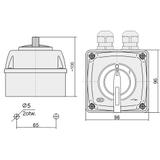 Łuk E25-13/5 Włącz-wyłącz  0-I na kłódkę IP-44