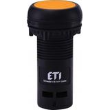 ECF-01-A - Przycisk kompaktowy z guzikiem krytym, 1NC, Pomarańczowy