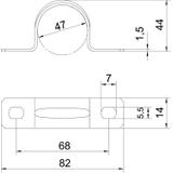 605, OBEJMY MOCUJĄCE 47MM OC.GAL