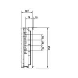 univers N Blok dla szyn zbiorczych poziomych 60mm 4/5-pol. 1xNH2 450x250mm UE31E3B HAGER