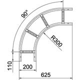 LB 90 1120 R3 FT Łuk 90°