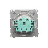 Simon Basic Gniazdo wtyczkowe bez uziemienia z przesłonami torów prądowych 16A 250V zaciski śrubowe biały BMG1Z.01/11 BMG1z.01/11 KONTAKT