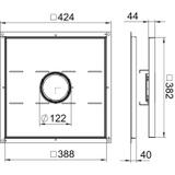 RKF2 SL2 V3 40, Rama kasetonowa do wyż.obc., z otw.na tubus