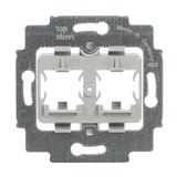 Pierścień nośny z cokołem Do 2 złączy Modular Jack szary 2CKA001753A8057 ABB