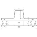 Łącznik elastyczny z płask. dł. 220 mm, Alu