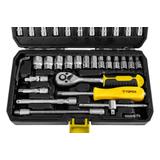 Klucze nasadowe 1/4", zestaw 46 szt.