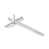 Uchwyt paskowy szybkiego montażu z kołekim USMPK-6 (kpl 50 szt) biała