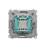Simon Basic Łącznik dwubiegunowy 10A 250V szybkozłączka stal inox BMW2.01/21 KONTAKT