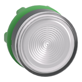 Harmony XB5 Przycisk płaski biały z samopowrotem LED plastikowy karbowana bez oznaczenia ZB5AW313S S