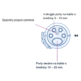 Osłona złączowa FOSC-400B4-NT-0/6-NNN