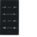 BERKER KNX TS Sensor dotykowy poczwórny konfigurowalny szkło czarne 75144935 HAGER