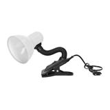 LATSA, lampa biurkowa z klipsem, 40W, E27, stal + tworzywo, biała DL-3/W ORNO
