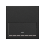 Simon 100 Panel 1-krotny: 1 klawisz ściemniacz czarny mat