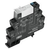 TRS 24VDC 1NO HC Moduł przekaźnikowy, 24 V DC ±20 %, Zielona dioda LED, Dioda zwrotna, Zabezpieczenie przez pomieszaniem biegunów, 1 zestyk zwierny (AgSnO) , 250 V AC, /10szt./ 1479780000 WEIDMÜLLER