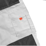 Spodnie robocze na szelkach, białe, HD, rozmiar XXL/58