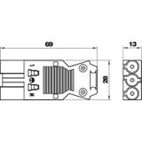 ST/S-GST 18I 3P, ELEMENT WTYKOWY 3-POLOWY