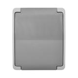 Gniazdo pojedyncze 2P+Z AQUATIC IP44 szary-grafit OR-OE-7105/GR ORNO