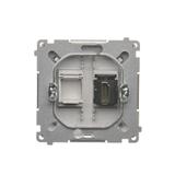 Simon Basic Gniazdo HDMI pojedyncze srebrny mat BMGHDMI.01/43 KONTAKT